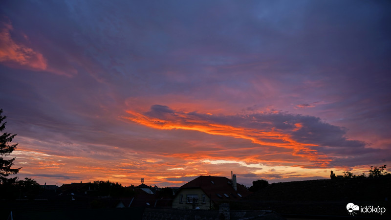 A mai naplemente Soroksáron. (2)