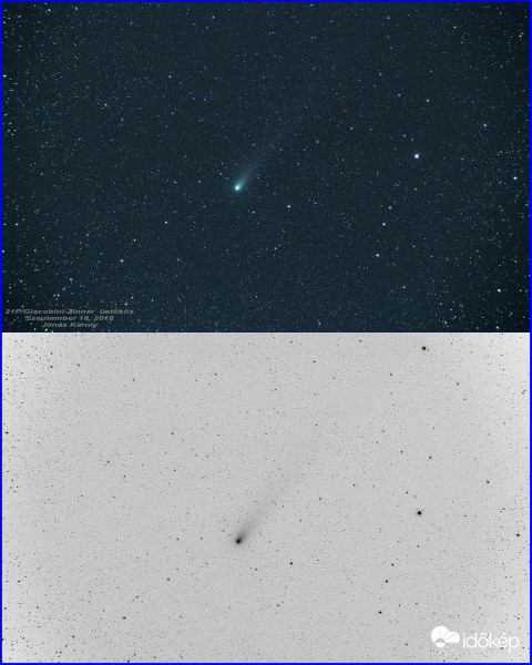 21P/Giacobini-Zinner üstökös. Szeptember 18, 2018