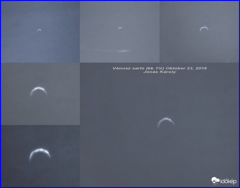 Vénusz sarló montázs. (kb 1%)