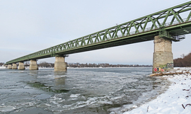 Úszó jégtáblák a Dunán