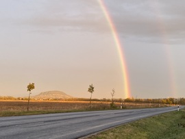 Szivárvány és a Somló hegy 