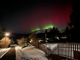 Sarki fény a Mátra felett