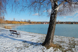 A Balaton-part télen