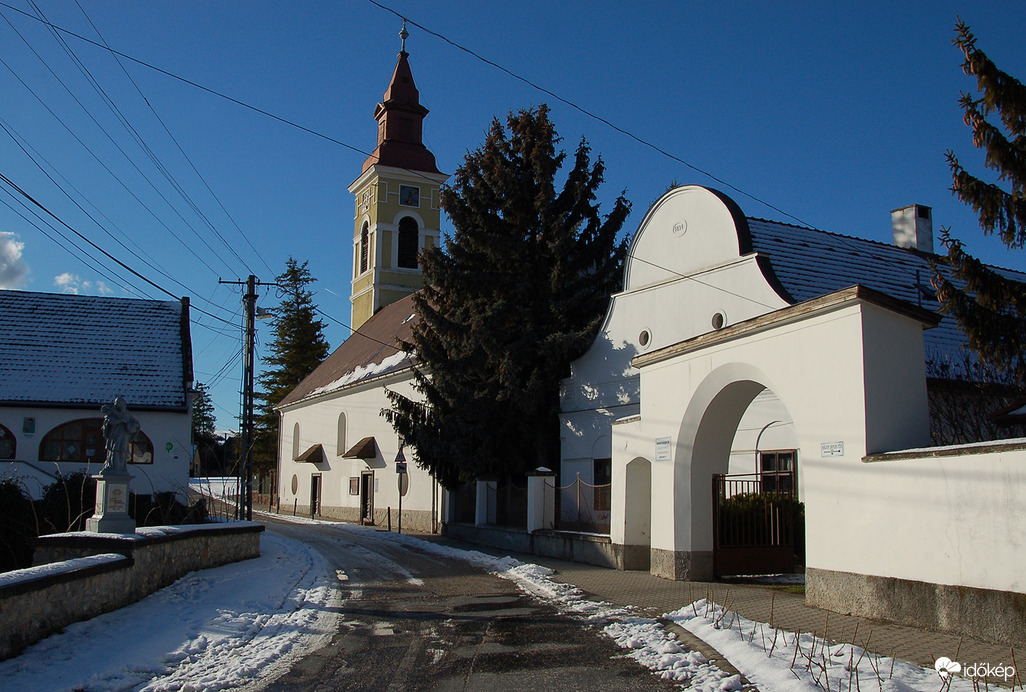 A református templom télen