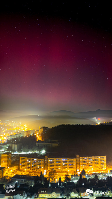 Salgótarján belvárosa és a Sarki fény