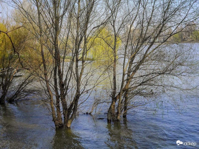 Duna kissé árad