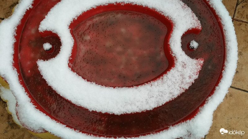 Téli homokozó vigyor