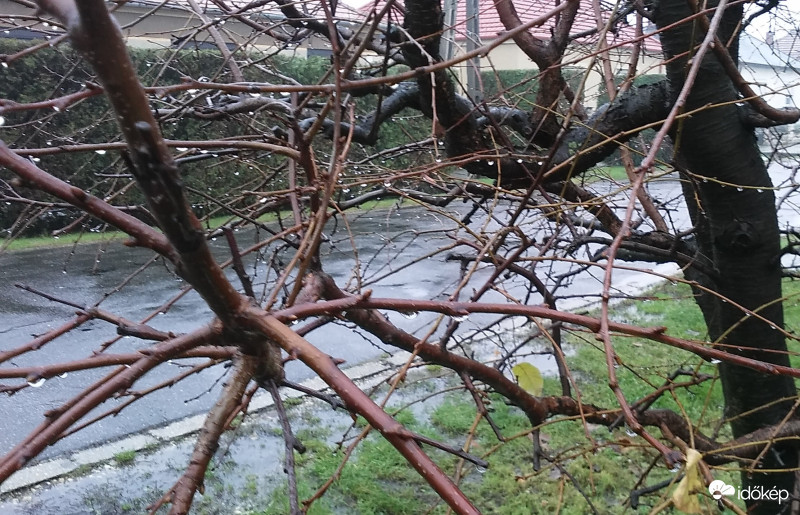 Hegyeshalom ködös esős idő