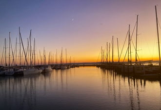 Tegnapi naplemente Balatonvilágos