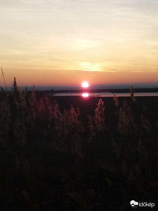 Napnyugta a Fertő tónál