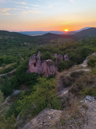 Naplemente a Teve-sziklánál