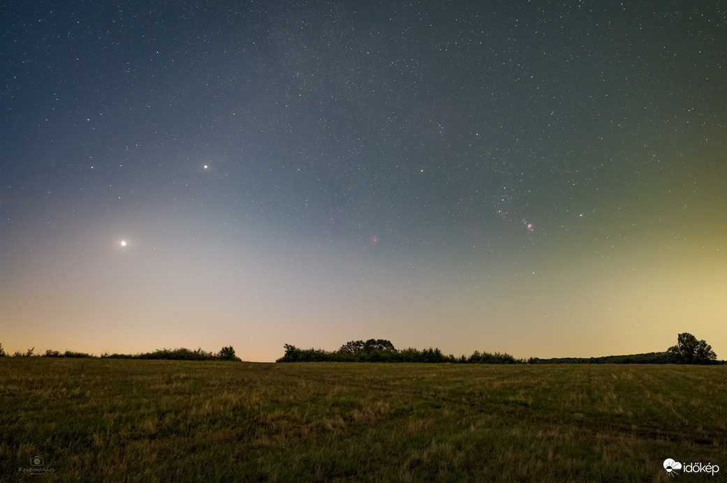 Vénusz, Jupiter az Ikrekben és az augusztusi Orion...