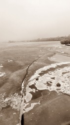  a Brázay stég előtti jég