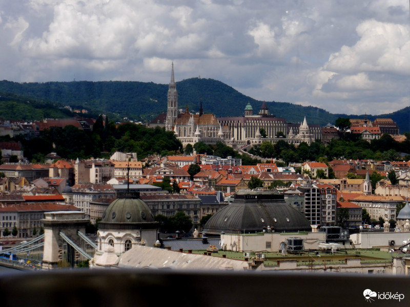 Budapest Eye kabinjából a Dunától az Erzsébet kilátóig