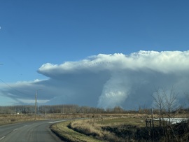 “Tornádó” Debrecen felett