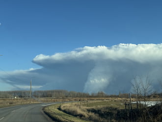 “Tornádó” Debrecen felett