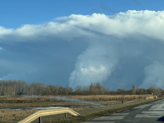 “Tornádó” Debrecen felett