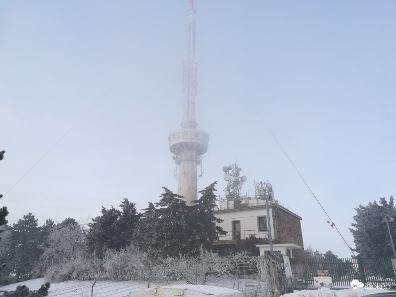 2019.01.12 Tokaj Nagy Kopasz hegy 11-12 cm hó!