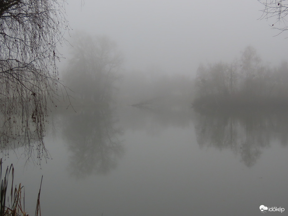 A Horgásztó ködben