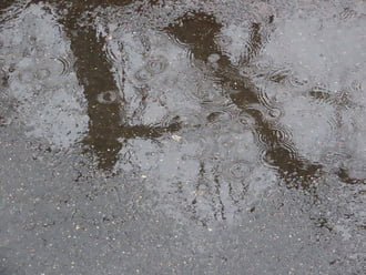 A ködös reggel után eső érkezett