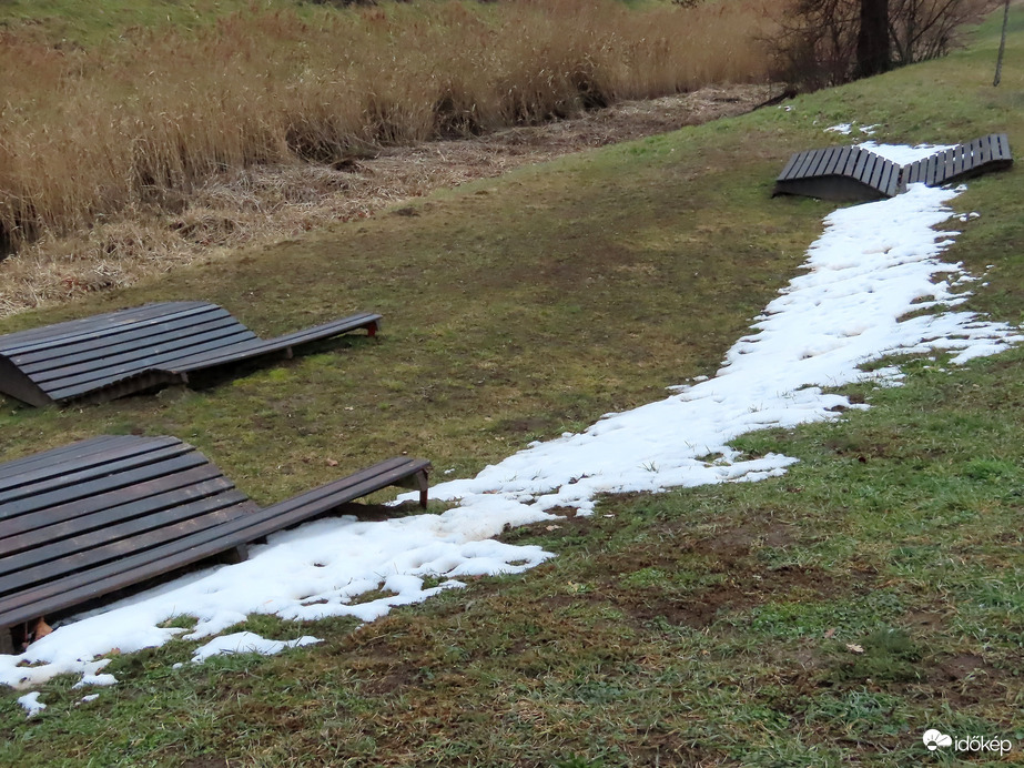 A patakparton még találtam havat