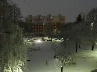 Éjszaka Szombathelyre is megérkezett a hó