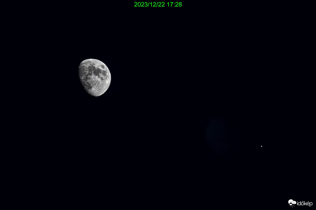 Hold-Jupiter együttállás 23.12.22.