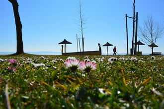 Tavaszias időjárás a Balatonon