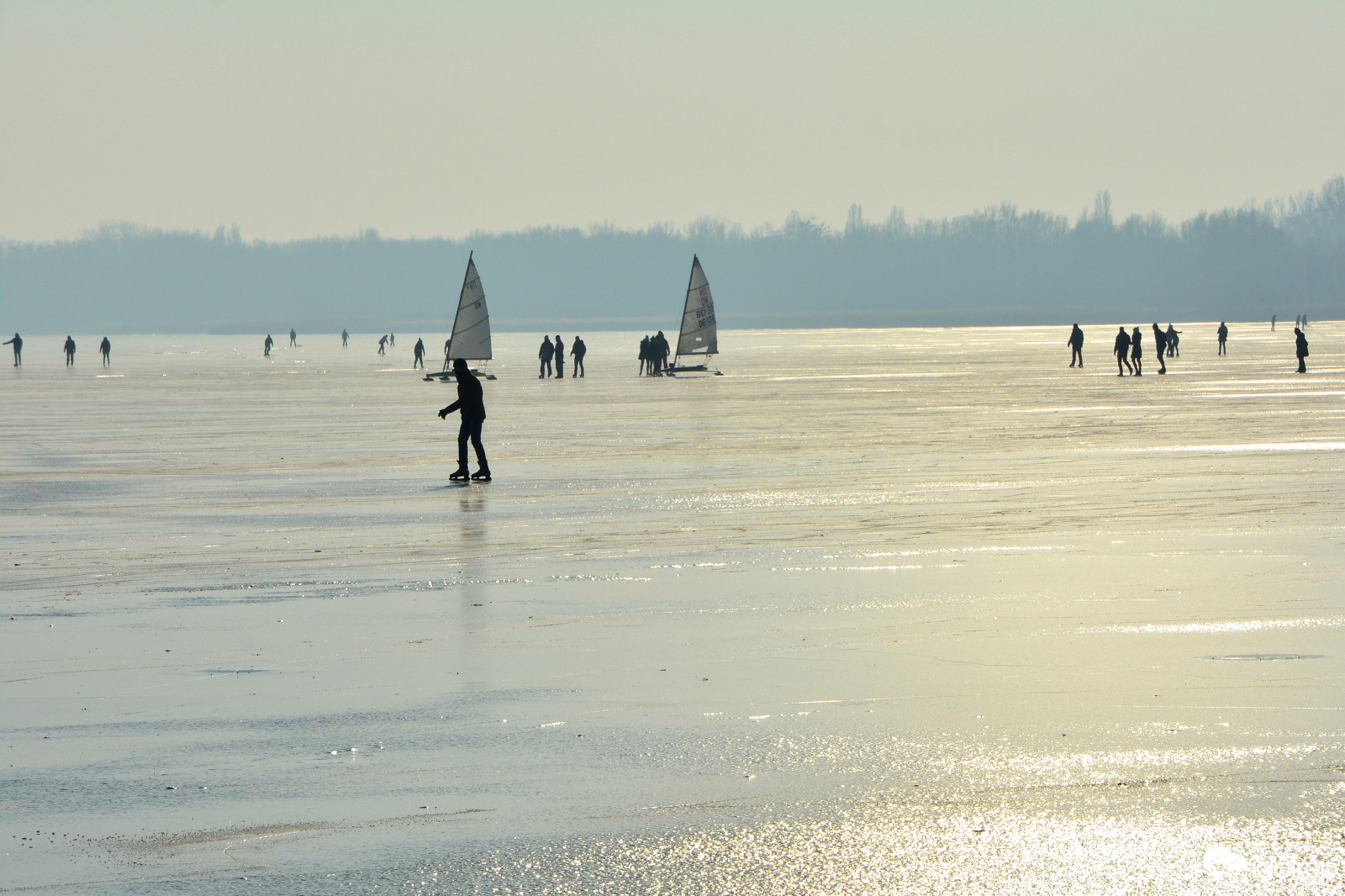 2017-ben befagyott Balaton 