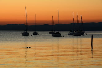 Naplemente utáni pillanatok a Garda-tónál 12.13.