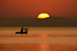 Szeptember végi napkelte a Balatonon 09.30.