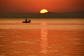 Szeptember végi napkelte a Balatonon 09.30.