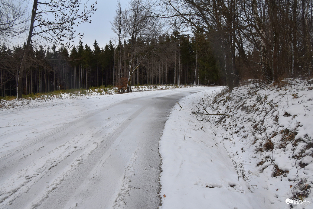 Hó a Kőszegi-hegység magasabb pontjain 01.19.