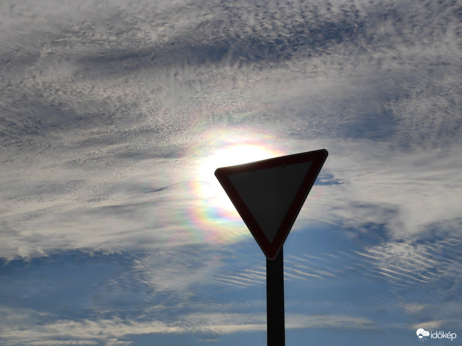 Napkoszorú jelenleg Szombathely felett