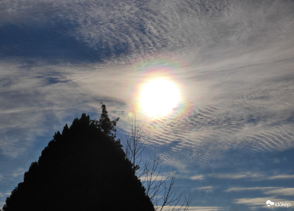 Napkoszorú jelenleg Szombathely felett