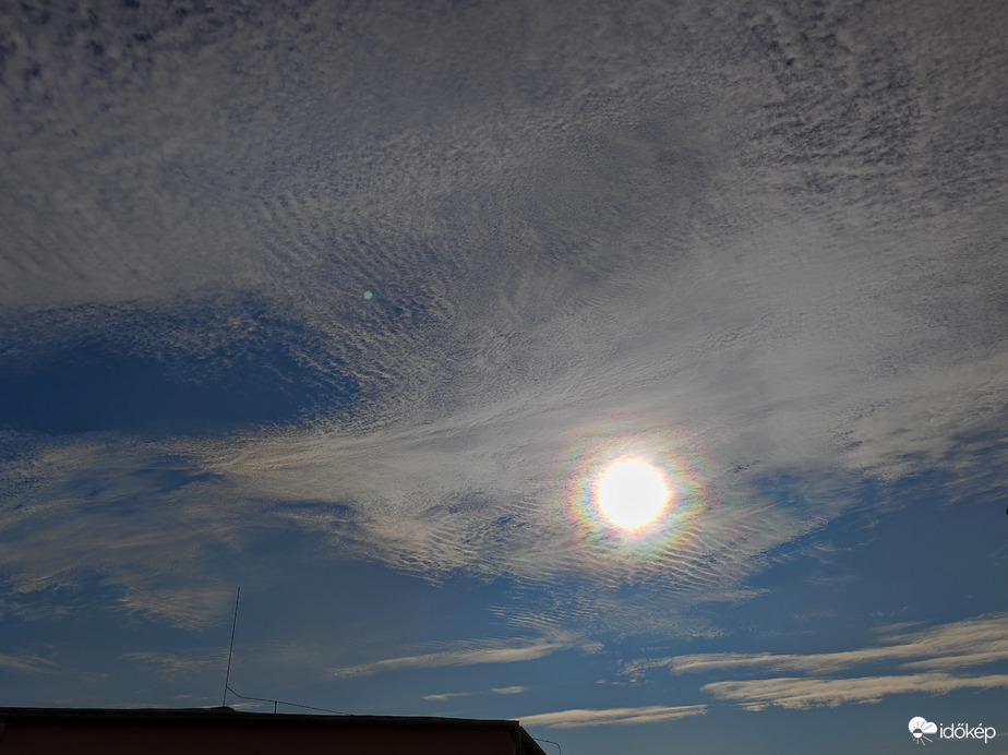 Napkoszorú jelenleg Szombathely felett