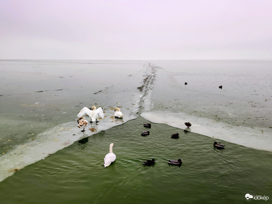Mai napkelte Balatongyörökön 01.20.