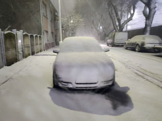 Intenzív hófúvás Szombathelyen 02.20.