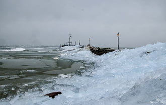 Balatongyöröki jégfal