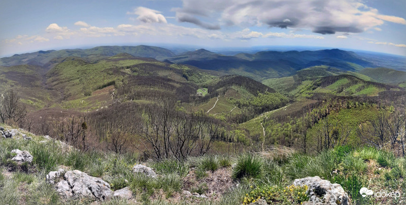 Panoráma a Három kőről (Bükk-fennsík)