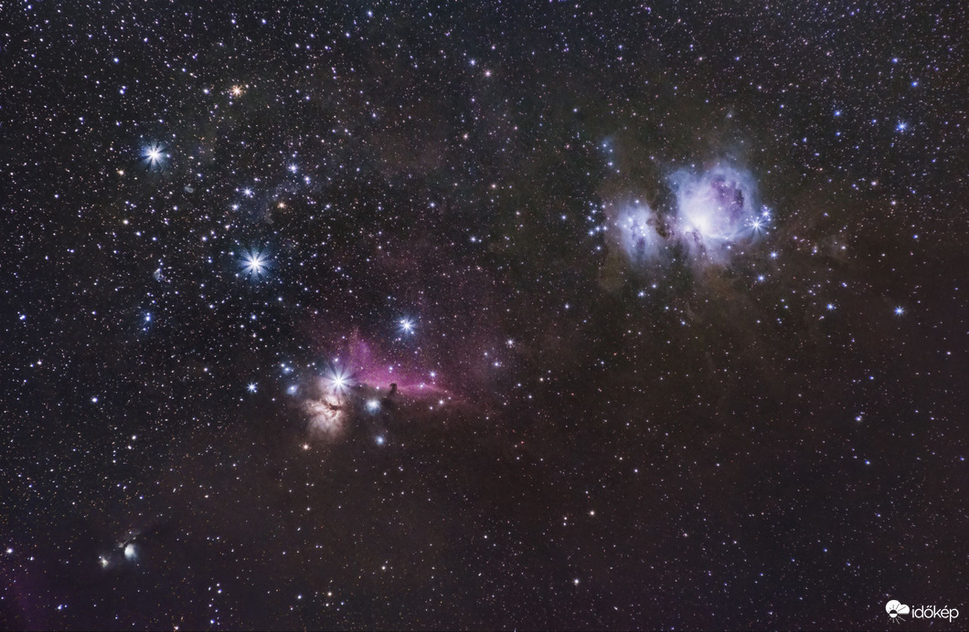 Az M42 (Orion-köd) és a Lófej köd