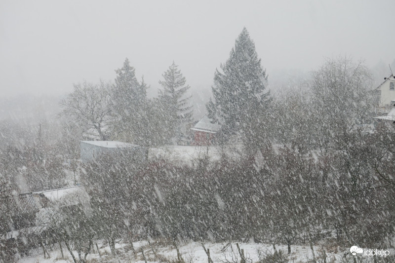 A havazás kezdetén