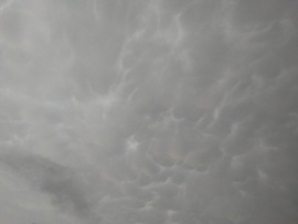 Mammatus felhők Gyöngyös felett