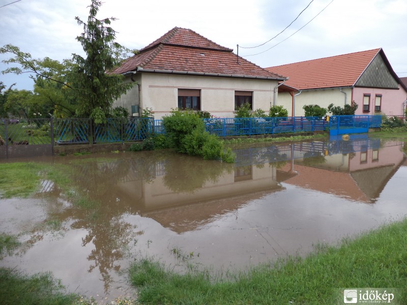 Mezőfalva felhőszakadás után