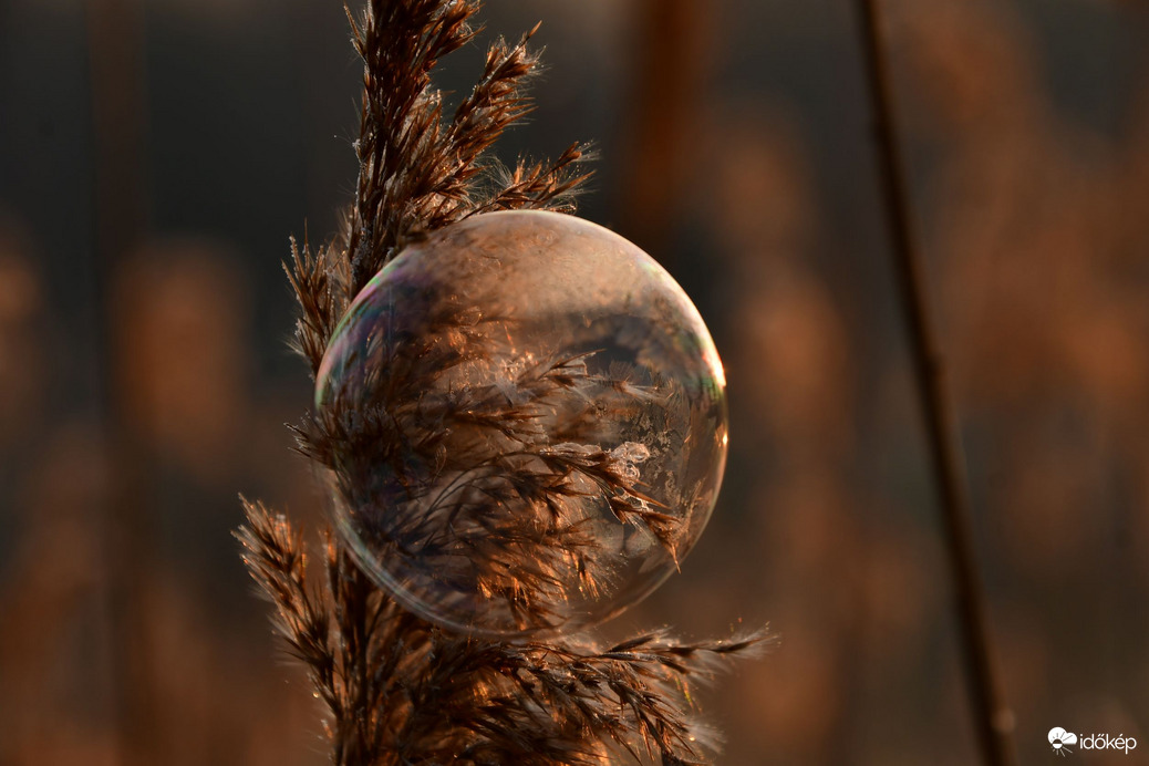 Jégbe zárt buborék...