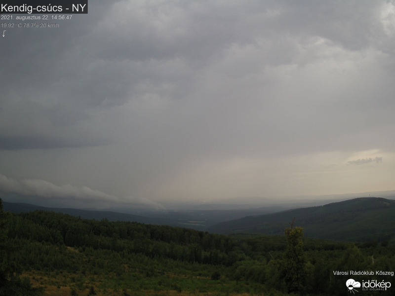 Kendig-csúcsról nézve a zivatar