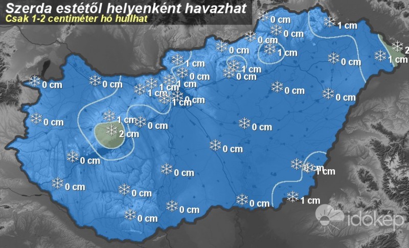 Várható hómennyiség
