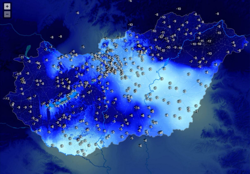 Hőmérséklet-változás tegnaphoz képest (2021.03.05.)