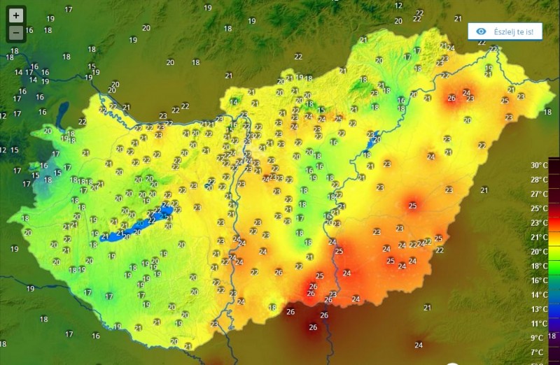 Hőtérkép 2017. május 24.