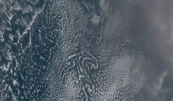 Kármán-féle örvénysor az Atlanti-óceán felett 2.